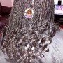 Medium Long Feedin Braids w/ shampoo