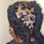 Loc Retwist w/perm rods