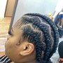 Flat Twists updo