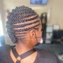 Flat twist/two strand twist combo