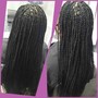 Natural hair Box Braids