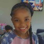 Kids Knotless Braids 2-8 years