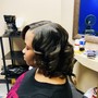 Frontal ponytail updo