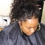 Natural hair Silk press