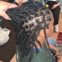 Half Head Loc Retwist w/ 2 strand twist