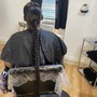 Frontal ponytail updo