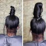 Extended Ponytail Updo