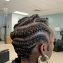 Updo Style on Braids