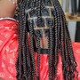 Medium knotless Box Braids