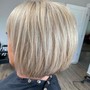 Women’s short length cut & style.