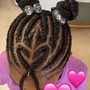 Kids simple braids (natural hair)