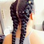 Medium Box Braids (mid back)