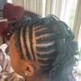 Small/medium knotless Braids