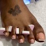 Acrylic two big toe Nails only $30