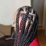 Natural hair Cornrows