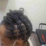 All Over Color, Natural Treatments, Loc Re-twist