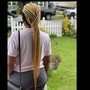 Box Braids (medium  )Mohawk style