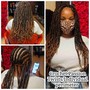 Invisible locs (mid back)