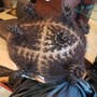 Loc Updo style