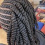 Small/medium knotless Braids