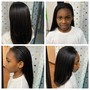 Silk Press (FOR UNRELAXED NATURAL HAIR)Additional cost for long or very dense hair.  A DETANGLING FEE WILL BE ASSESSED IF THE HAIR IS EXCESSIVELY TANGLED OR MATTED