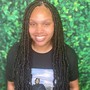 Distressed Soft Locs OVER Natural Locs