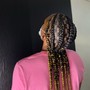 Small Box Braids (mid back)