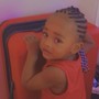 Kid's (girls) scalp Braids with beads ages 2-10 years