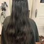 Blowout with hair treatment