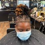 13 and up Detox wash with steam treatment retwist and style