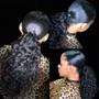 Zig zag feed in braids