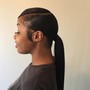 Add stitch braids to ponytail