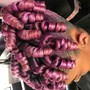 Large Natural Hair Cornrows