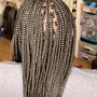 Smedium Knotless Box Braids (Thigh Length)