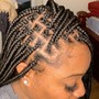 Smedium Knotless Box Braids (Thigh Length)