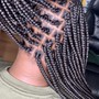 Smedium Knotless Box Braids (Thigh Length)