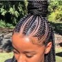 Large Natural Hair Cornrows