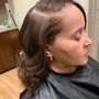 Shampoo and Style Short Relaxed hair