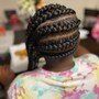 Natural French Braids W/ design