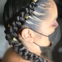 Cornrow/ wig braid down