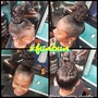 Jumbo twist ponytail