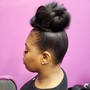 Jumbo twist ponytail