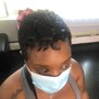 Short Hair/Wrap/Edge (Partial Relaxer)