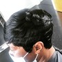 Short Hair/Wrap/Edge (Partial Relaxer)