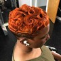 Short Hair/Wrap/Edge (Partial Relaxer)