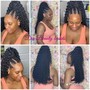 Jombo knotless box Braids (mid-back)