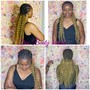 Jombo knotless box Braids (mid-back)