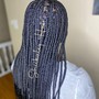 Medium/Large knotless braids. Message before booking