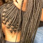 Smedium Knotless Box Braids (Thigh Length)