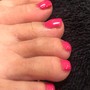 Acrylic Nails, Pedicure - Polish